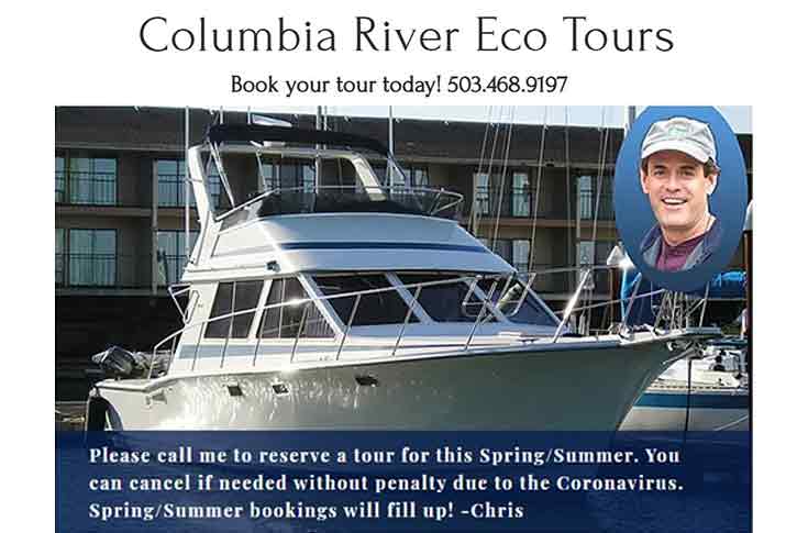 Columbia River Eco Tour in Astoria Oregon