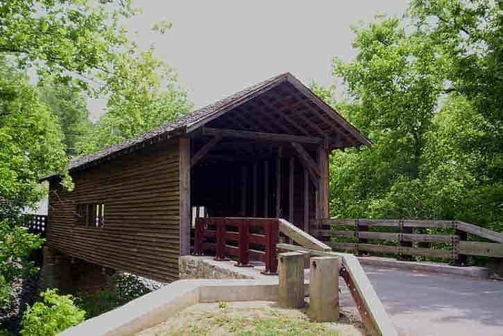Harrisburg Covered Bridge in Sevierville Tennessee