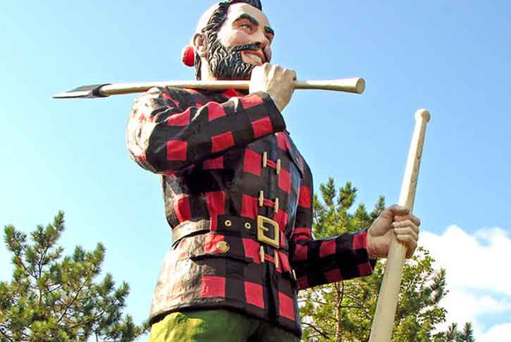 Paul Bunyan Statue Bagor Maine