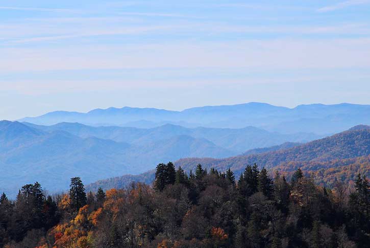 The great Smoky Mountains Cherokee North Carolina